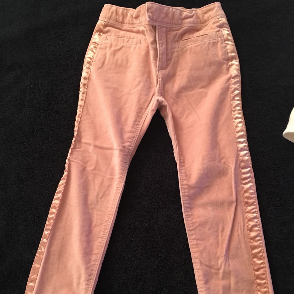 BabyGap Velvet pink Jeans with Satin Stripe, 3T.